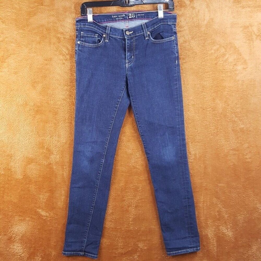 KATE SPADE Womens Jeans Size 28 Dark Wash Skinny Stretch Denim Play Hooky Broome